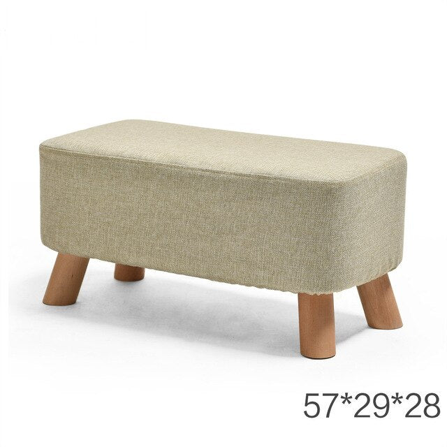 Nordic Style Shoes Bench Simple Modern Fashion Cloth Sofa Stool Fabric Shoes Bench Sofa Taburete Multifunction Ottoman Pouf