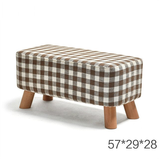 Nordic Style Shoes Bench Simple Modern Fashion Cloth Sofa Stool Fabric Shoes Bench Sofa Taburete Multifunction Ottoman Pouf