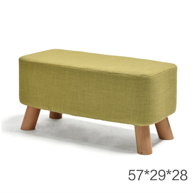 Nordic Style Shoes Bench Simple Modern Fashion Cloth Sofa Stool Fabric Shoes Bench Sofa Taburete Multifunction Ottoman Pouf