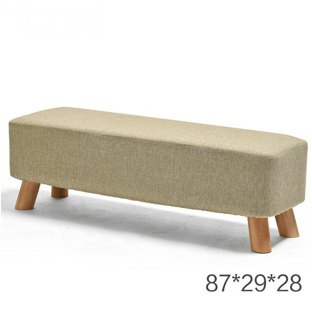 Nordic Style Shoes Bench Simple Modern Fashion Cloth Sofa Stool Fabric Shoes Bench Sofa Taburete Multifunction Ottoman Pouf