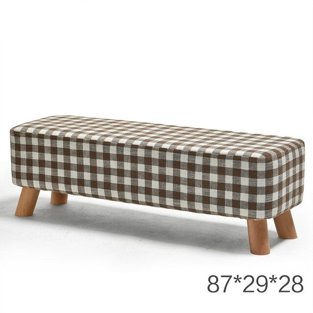 Nordic Style Shoes Bench Simple Modern Fashion Cloth Sofa Stool Fabric Shoes Bench Sofa Taburete Multifunction Ottoman Pouf