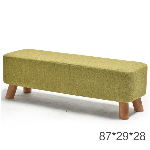 Nordic Style Shoes Bench Simple Modern Fashion Cloth Sofa Stool Fabric Shoes Bench Sofa Taburete Multifunction Ottoman Pouf