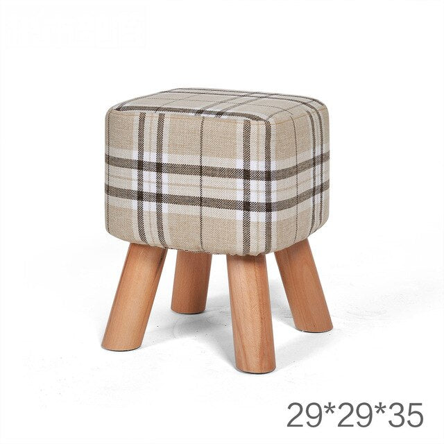 Nordic Style Shoes Bench Simple Modern Fashion Cloth Sofa Stool Fabric Shoes Bench Sofa Taburete Multifunction Ottoman Pouf