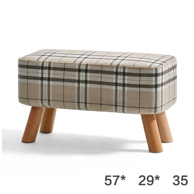 Nordic Style Shoes Bench Simple Modern Fashion Cloth Sofa Stool Fabric Shoes Bench Sofa Taburete Multifunction Ottoman Pouf