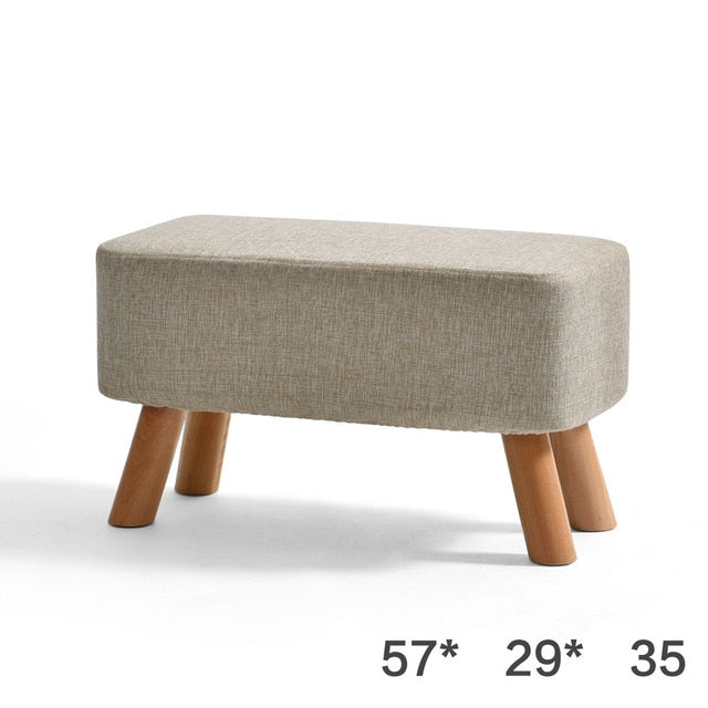 Nordic Style Shoes Bench Simple Modern Fashion Cloth Sofa Stool Fabric Shoes Bench Sofa Taburete Multifunction Ottoman Pouf