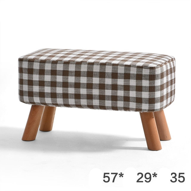 Nordic Style Shoes Bench Simple Modern Fashion Cloth Sofa Stool Fabric Shoes Bench Sofa Taburete Multifunction Ottoman Pouf