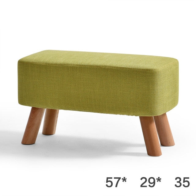 Nordic Style Shoes Bench Simple Modern Fashion Cloth Sofa Stool Fabric Shoes Bench Sofa Taburete Multifunction Ottoman Pouf