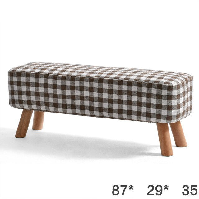 Nordic Style Shoes Bench Simple Modern Fashion Cloth Sofa Stool Fabric Shoes Bench Sofa Taburete Multifunction Ottoman Pouf