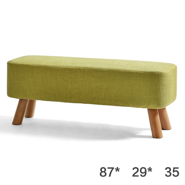 Nordic Style Shoes Bench Simple Modern Fashion Cloth Sofa Stool Fabric Shoes Bench Sofa Taburete Multifunction Ottoman Pouf