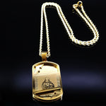 2020 The Virgin Mary Stainless Steel Long Necklace Men Jewerly Gold Color Choker Necklace Hip Hop Jewelry collares hombre N17850