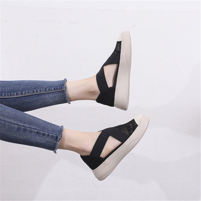 Women's Vulcanized Shoes Sneakers Athletic Woman Sandals Sport Shoes Ladies Walking Shoes Soft Light Outdoor Zapatillas Mujer