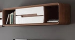 Modern minimalist white painted coffee table TV cabinet combination fashion wood grain stretchable living room coffee table