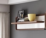 Modern minimalist white painted coffee table TV cabinet combination fashion wood grain stretchable living room coffee table