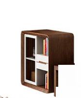 Modern minimalist white painted coffee table TV cabinet combination fashion wood grain stretchable living room coffee table