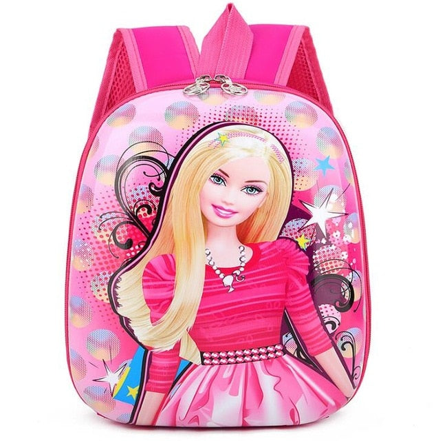 Disney Children's Cartoon frozen Elsa Anna Backpack For Girls Spiderman car boys pattern bag Kindergarten Schoolbag Cute