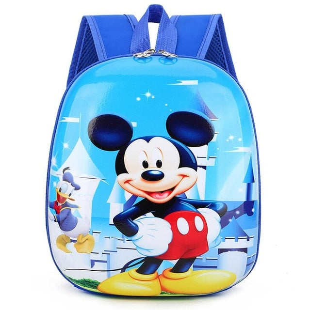 Disney Children's Cartoon frozen Elsa Anna Backpack For Girls Spiderman car boys pattern bag Kindergarten Schoolbag Cute