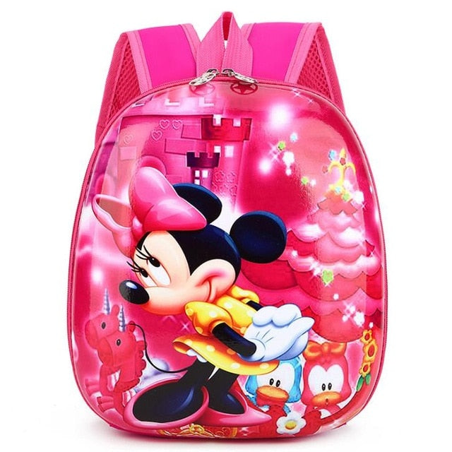 Disney Children's Cartoon frozen Elsa Anna Backpack For Girls Spiderman car boys pattern bag Kindergarten Schoolbag Cute