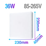 LED Ceiling Panel Light Ultrathin Lamp Square Round 6W 9W 18W 24W 36W 48W 85-265V LED Mounted Modern Down Lighting For Home Deco