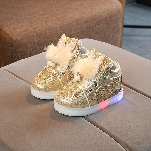 Size 21-30 Children's Led Sneakers Girls Glowing Kids Shoes for Girls Luminous Girls Sneakers Baby Kid Shoes with Backlight Sole