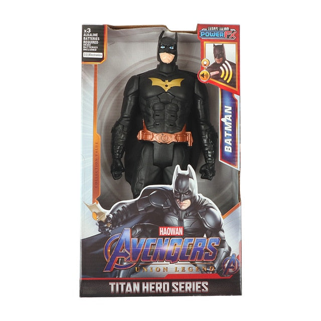 12''/30cm Marvel Avengers Toys Venom Batman Flash Superman Spiderman Thanos Hulk Iron Man Thor Action Figure Model For Kid Gifts