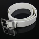 Hot 43 Inches Men Women Casual Faux Leather Belts Alloy Square Buckle Waist Strap