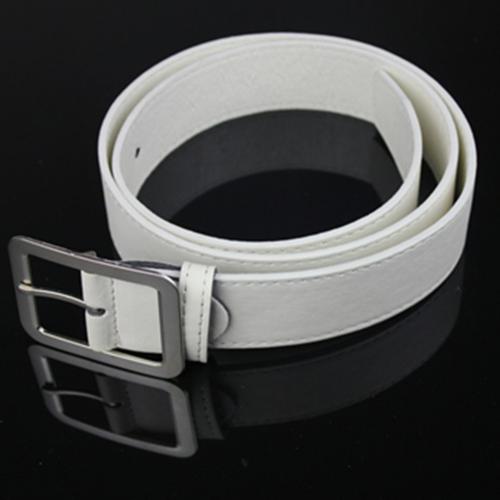 Hot 43 Inches Men Women Casual Faux Leather Belts Alloy Square Buckle Waist Strap