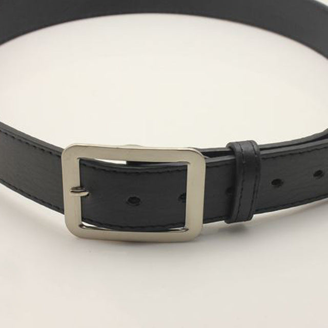 Hot 43 Inches Men Women Casual Faux Leather Belts Alloy Square Buckle Waist Strap