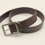 Hot 43 Inches Men Women Casual Faux Leather Belts Alloy Square Buckle Waist Strap