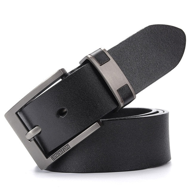 DINISITON Cow Genuine Leather Belts For men Luxury Men's Belt Leather Belt Alloy Buckle Casual Male Vintage Strap ceinture homme