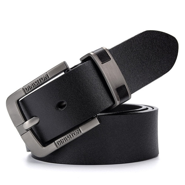 DINISITON Cow Genuine Leather Belts For men Luxury Men's Belt Leather Belt Alloy Buckle Casual Male Vintage Strap ceinture homme