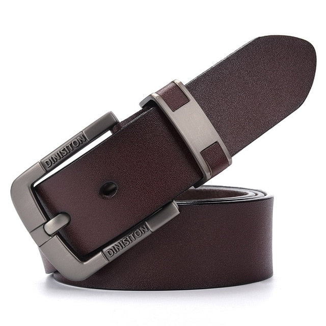DINISITON Cow Genuine Leather Belts For men Luxury Men's Belt Leather Belt Alloy Buckle Casual Male Vintage Strap ceinture homme