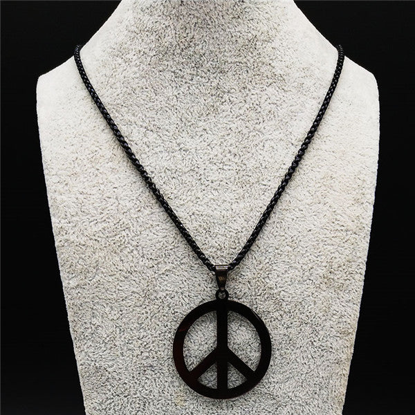 Fashion Blade Stainless Steel Necklaces Men Jewerly Black Color Gothic Necklaces & Pendants Jewelry collier homme N423S01