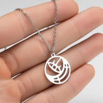 Large Talisman Baphomet Stainless Steel Satan Necklace Pendant for Men Satanic Jewerly Pentagram Charm Lucifer Patch collares