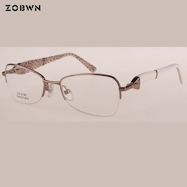 Ladies glasses women eyeglasses girl frame Borboleta Lunettes oculos de grau feminino decration foot can Rotated fashion design