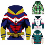 Kids My Hero Academia Hoodie Boy Girl Boku No Hero Academia All Might Cosplay Costume Sweatshirt School Uniform Jackets