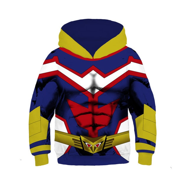 Kids My Hero Academia Hoodie Boy Girl Boku No Hero Academia All Might Cosplay Costume Sweatshirt School Uniform Jackets