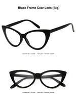LongKeeper New Cat Eye Glasses Frame Women Brand Designer Optical Eyeglasses Ladies Fashion Retro Clear Glasses