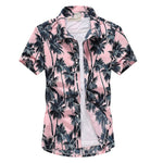 Mens Printed Hawaiian Beach Shirt Summer Short Sleeve 5XL Fast Drying Floral Shirts Male Holiday Vacation Clothing Chemise Homme