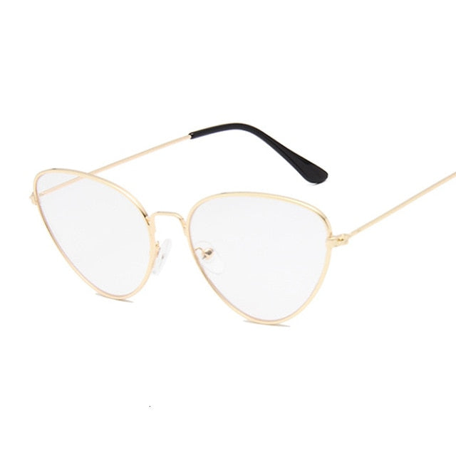 2020 New Cat Eye Glasses Frame Women Brand Designer Cateye Optical Eyeglasses Ladies Fashion Retro Clear Glasses