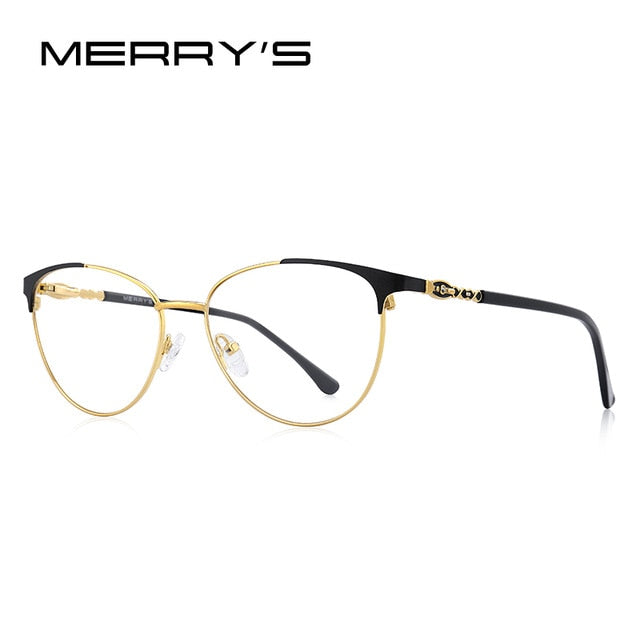 MERRYS DESIGN Women Fashion Trending Cat Eye Glasses Full Frame Ladies Myopia Eyewear Prescription Optical Eyeglasses S2028