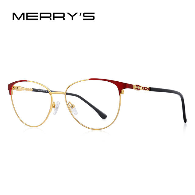 MERRYS DESIGN Women Fashion Trending Cat Eye Glasses Full Frame Ladies Myopia Eyewear Prescription Optical Eyeglasses S2028