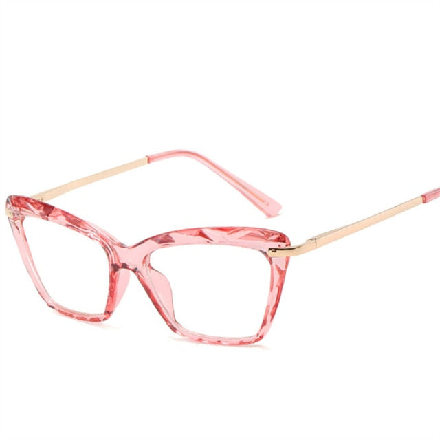 Oulylan Retro Glasses Frame Women Eyeglasses Computer Myopia Optical Female Vintage Ladies Eyewear Clear Lens Spectacle Frame