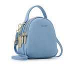 Fashion Leather Mini Backpack Purse for Women Ladies Tote Multi-Function Luxury Shoulder Bag Messgner Bags Mochila Feminina NEW