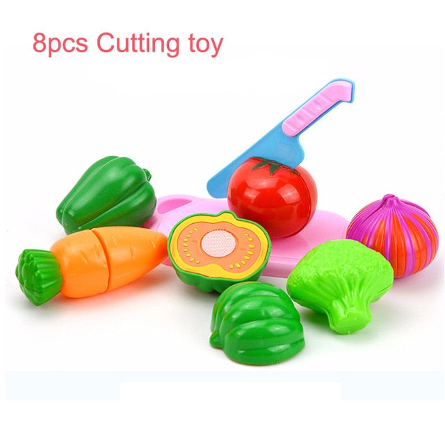 Kids Kitchen Toys Simulation Electric Dishwasher Educational Toys Mini Kitchen Food Pretend Play Cutting Role Playing Girls Toys