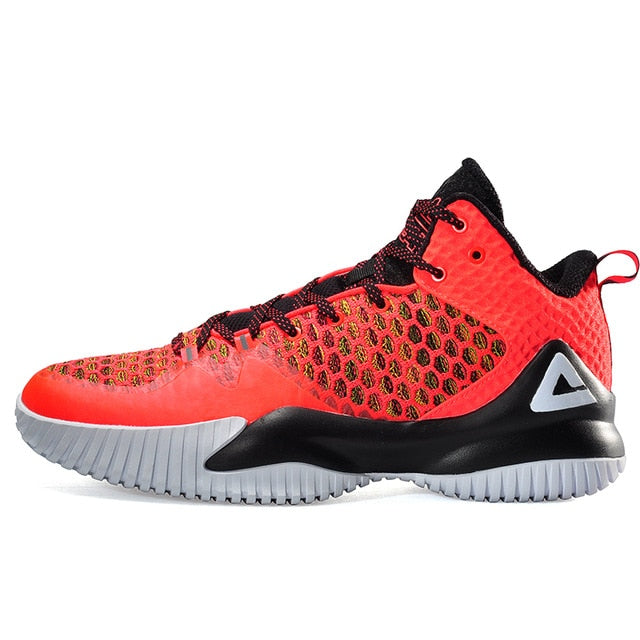 PEAK Men Streetball Master Basketball Shoes Breathable Anti-slip Wearable Basketball Sneakers Rebound Gym Outdoor Sports Shoes