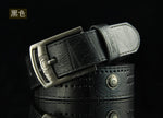 Men's Pin Buckle rivet Stud Retro Belt punk style Teenage students jeans waistband p70 causal fashion