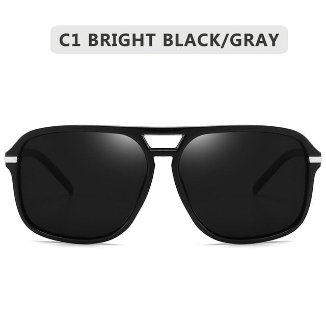 2020 Fashion Men Cool Square Style Gradient Polarized Sunglasses Driving Vintage Brand Design Cheap Sun Glasses Oculos De Sol