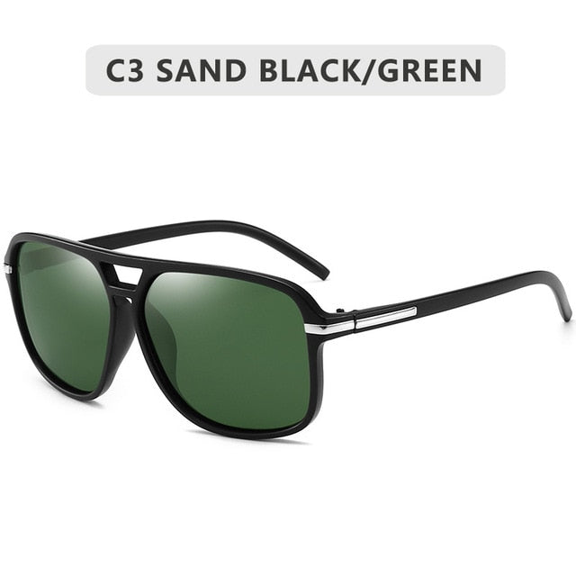 2020 Fashion Men Cool Square Style Gradient Polarized Sunglasses Driving Vintage Brand Design Cheap Sun Glasses Oculos De Sol
