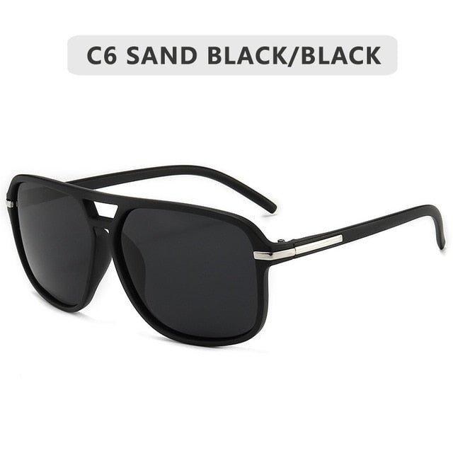 2020 Fashion Men Cool Square Style Gradient Polarized Sunglasses Driving Vintage Brand Design Cheap Sun Glasses Oculos De Sol
