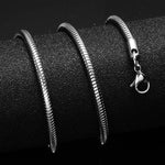 HIP 24inches Gold   Color Stainless Steel Cuban Link Chain Necklace For Men Jewerly Snake/Box/Hanging/Curb/Flat/Twist Chain